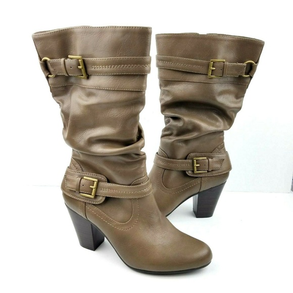 White Mountain Shoes - WHITE MOUNTAIN Heel Buckle Boots NWT  S26